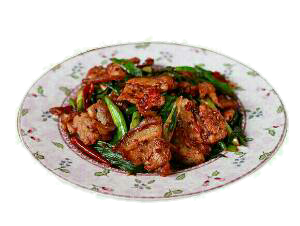 chinese twice cooked pork dish